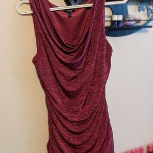 Dark pink dress tank